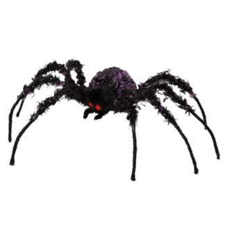 Araña halloween negra violeta