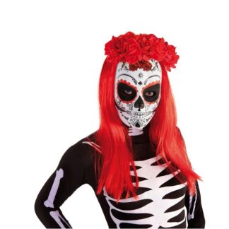 Máscara Catrina Roja PVC