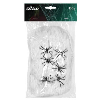 Telaraña con Arañas Blanca 100 g