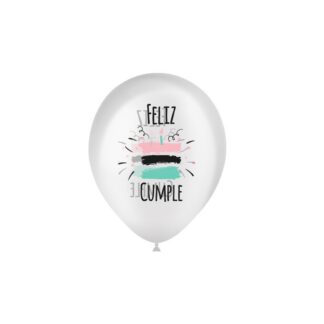 8 Globos cumple tarta