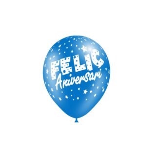 Bolsa de 8 Globos 95 cm Feliç Aniversari