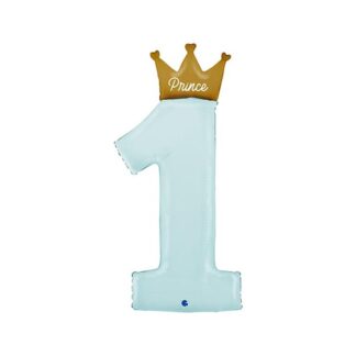 Globo foil 40" 102cm 1st Birthday Prince
