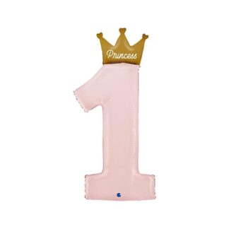 Globo foil 40" 102 cm 1st Birthday Princess