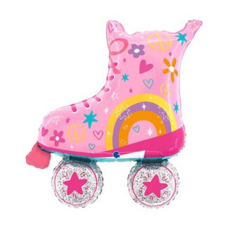 Globo foil 39" 99 cm Patines Rosa