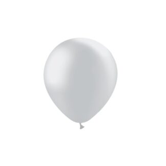50 Globos metalizados plata 90cm