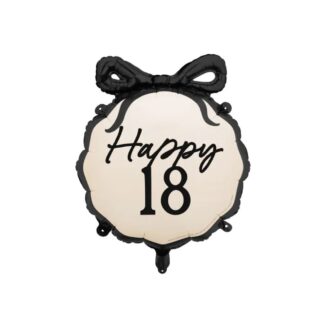 Globo foil Happy 18 diseño elegante con lazo