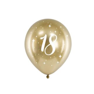 Globos glossy 18 años 30 cm