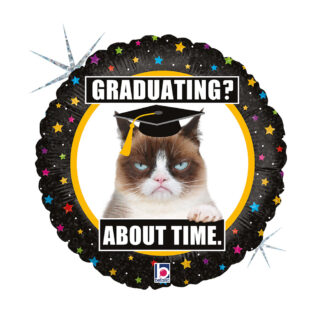 Globo graduación grumpy cat