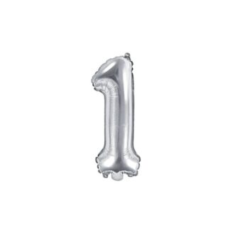 Globo foil nro1 35cm plata