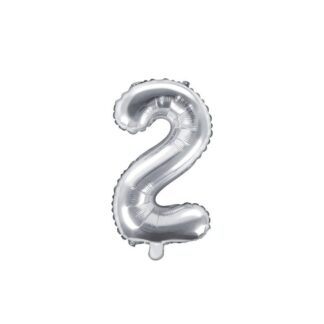 Globo foil nro2 35cm plata