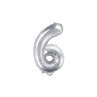 Globo foil nro6 35cm plata