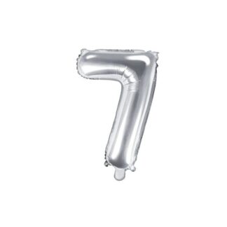 Globo foil nro7 35cm plata