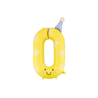 Globo foil nro0 86 cm amarillo