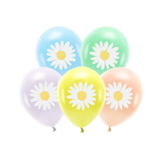 5 Globos látex margaritas