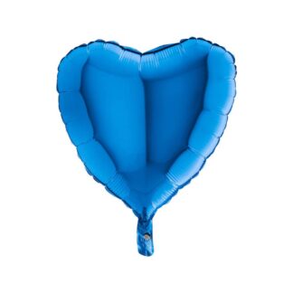 Globo corazón foil azul