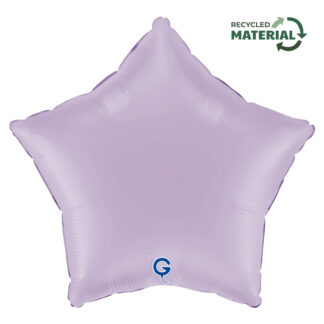Globo foil estrella mate 45cm lila