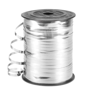 Cinta rizada metálica 5mm x 250m plata