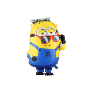 Globo de papel aluminio Minion Ron, 53x79 cm