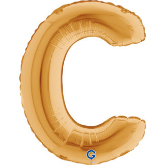 Letra C dorada 14''