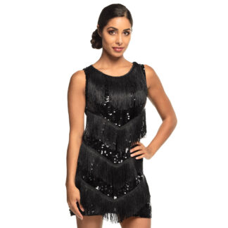Vestido charlestón negro