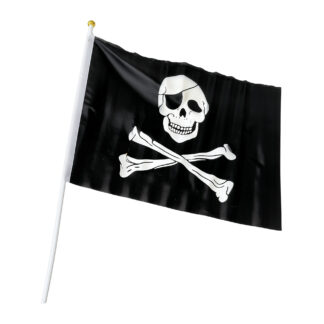 Bandera pirata con palito