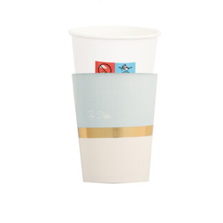 8 Vasos con envoltorio 250 cc chic