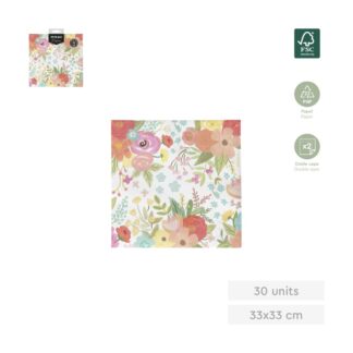 Servilleta Floral