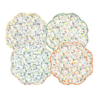 Platos flores primavera