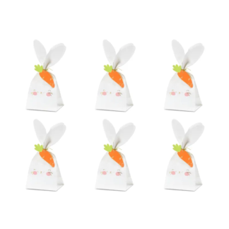6 Bolsitas de conejito de pascua