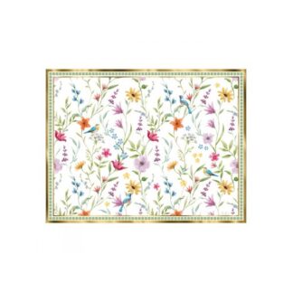 Manteles individuales de papel 43x33cm Le Jardin 4ud