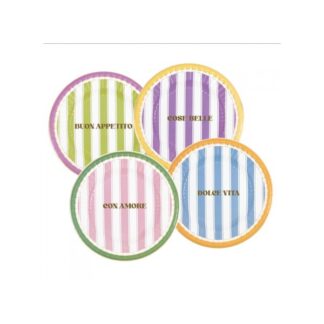 Platos 23cm Tra Le Righe 8ud