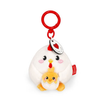 SUPER SOFT! - Llavero de peluche - Gallina