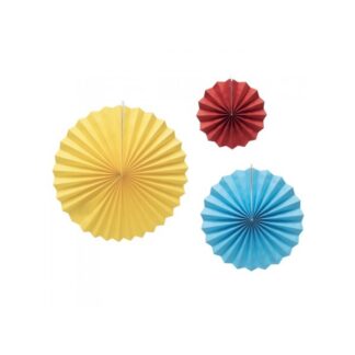 Abanicos de papel rainbow