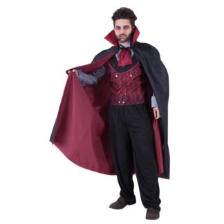 Capa Negra para Halloween Vampiro