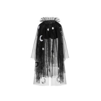 Capa Negra para Halloween niña