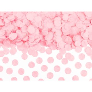 Círculos de confeti rosa claro
