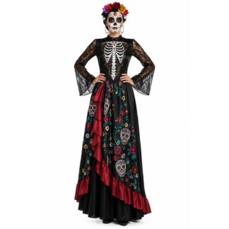 Disfraz de muerte mexicana para mujer